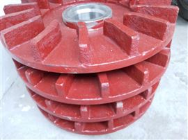 ZBC100-80-250R耐磨橡膠(jiao)渣漿泵副(fù)葉輪配件(jiàn)